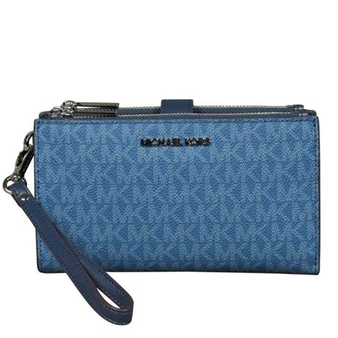 dark chambray michael kors wallet|NWT Michael Kors Large Double Zip Wristlet Wallet in Dark .